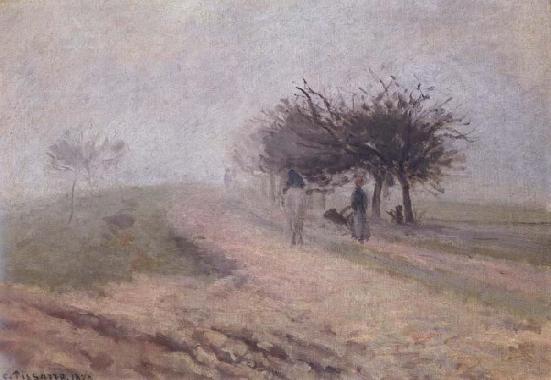 Camille Pissarro Effect of fog at Creil Effet de brouillard a Creil